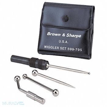 TESA BROWN SHARPE Wiggler Set Disc.100 Ball 1/4 Shank 1/4, 38N907