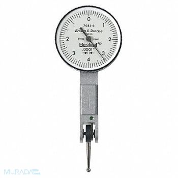 TESA BROWN SHARPE Dial Test Indicator Vert 0 to 0.030 In, 38N946