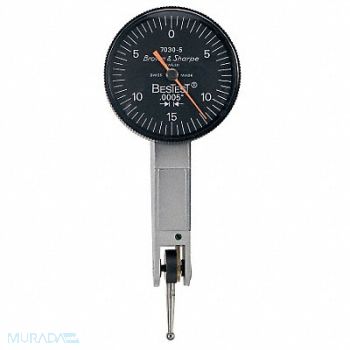 TESA BROWN SHARPE Dial Test Indicator Vert 0 to 0.020 In, 38N954