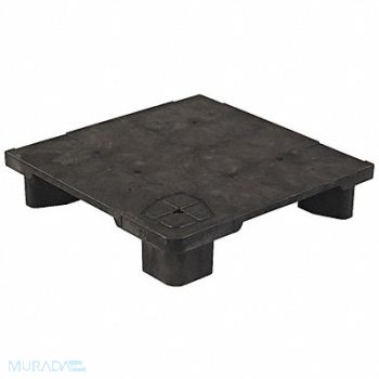 GRAINGER APPROVED Pallet 24 in L x 24 in H Black, 38TA10