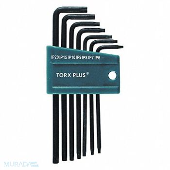 WIHA Torx Key Set L Shape 2 1/2 to 3 3/4 in, 38VY86