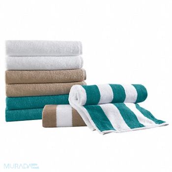 MARTEX H3911 Pool Towel Dark Linen/White Stripe PK12, 38W333