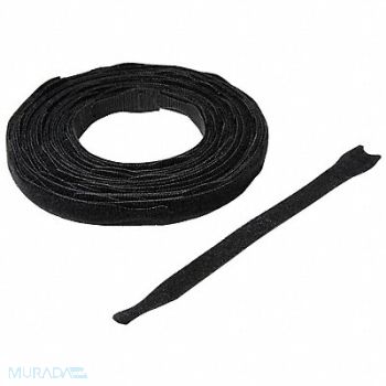 VELCRO BRAND Hook-and-Loop Cable Tie 8 in Black PK45, 38W989