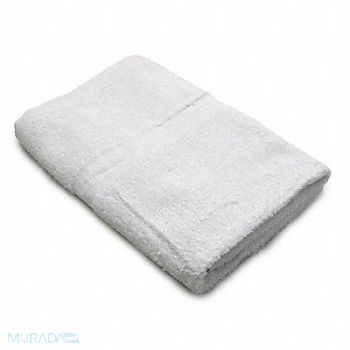 R R TEXTILE Bath Towel 24x50 In White PK12, 38X619