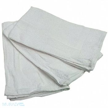 R R TEXTILE Hand Towel 16x27 In White PK12, 38X620