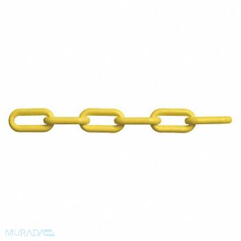 PEERLESS Yellow Plastic Chain Weldlss 8mm 150ft L, 38XH98