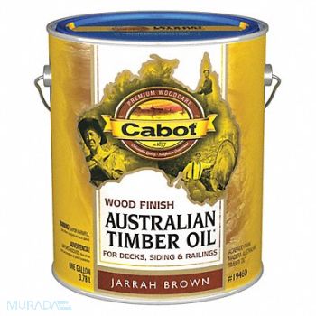 CABOT Stain Jarrah Brown Toned Flat 1 gal., 38Y032