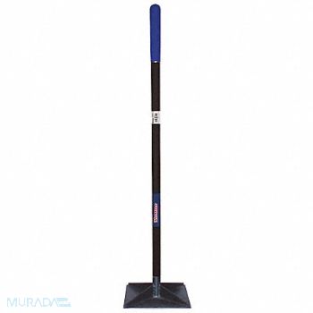 WESTWARD Tamper Steel 10in.L x 10in.W Rubber Grip, 38ZD97