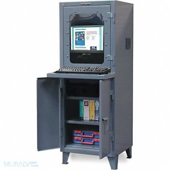 STRONG HOLD Computer Cabinet 26 W X 24 D X 72 H, 399R87