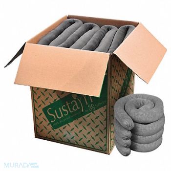 SUSTAYN BY SPILFYTER Absorbent Sock Universal 4 ft L PK40, 39E801