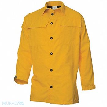 COAXSHER Wildland Fire Shirt 2XL Yellow Button, 39EM71