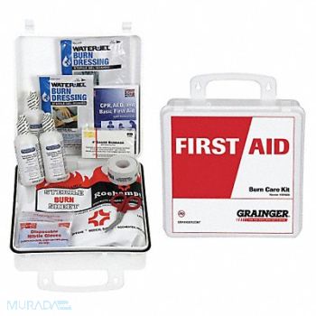 GRAINGER APPROVED Burn Care Kit Bulk 5 Plastic, 39N808