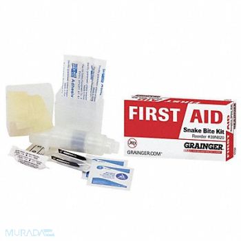 GRAINGER APPROVED Snake Bite Kit 9 Piece White, 39N820
