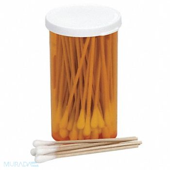 FIRST AID ONLY Cotton Tip Swab Non-Sterile 3In. PK100, 39P038