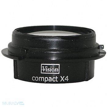VISION ENGINEERING Objective Lens 4X Magnification, 39UD61