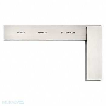 STARRETT Precision Steel Square Steel, 3AER3