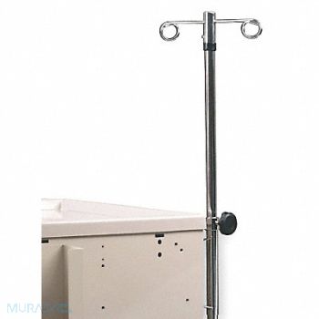 METRO IV Pole 47-1/2 H x 9-1/2 In W 2 Hooks, 3CWC7