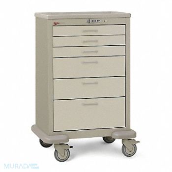 METRO Medical Cart Steel/Polymer Light Taupe, 3CWG8