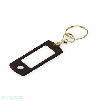 LUCKY LINE PRODUCTS ID Tags with Swivel Black PK50, 3HJP7