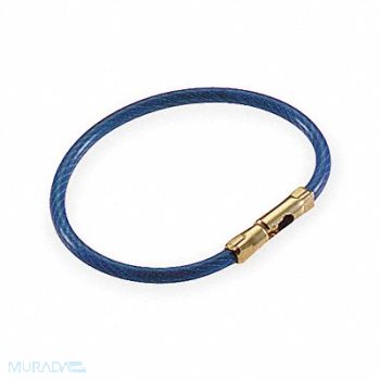 LUCKY LINE PRODUCTS Flex-O-Loc Key Ring Blue PK5, 3HJV4