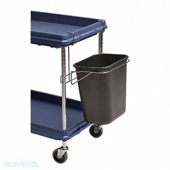 METRO Wastebasket Black Plastic 27-1/2 in H, 3JKV9