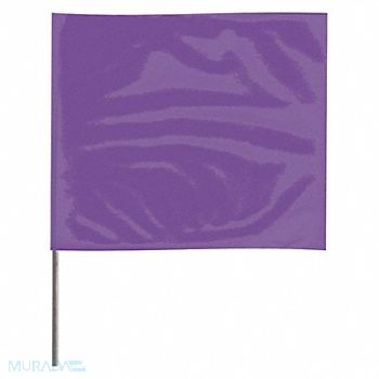 GRAINGER APPROVED Marking Flag 15 Purple PVC PK100, 3LVD6