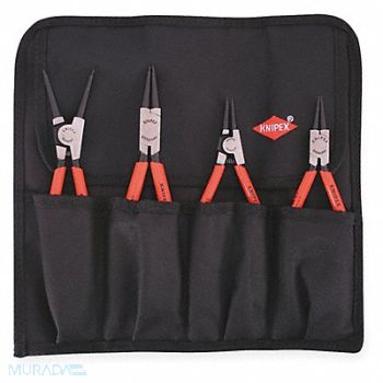 KNIPEX Retaining Ring Plier Set 0 Deg 4 pc, 3JXP2