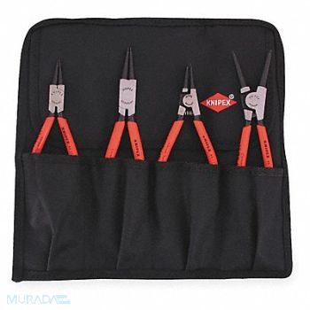 KNIPEX Retaining Ring Plier Set 0 Deg 4 pc, 3JXP4