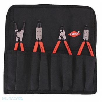 KNIPEX Retaining Ring Plier Set 90 Deg 4 pc, 3JXP5