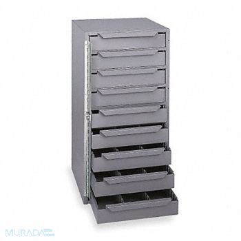 DURHAM MFG Storage Cabinet 12-5/8 in W 9 drawers, 3KR10