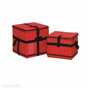 THERMOSAFE COOLER TRNSPORT NYLON RED 2 IN 12 IN H, 3KTK6