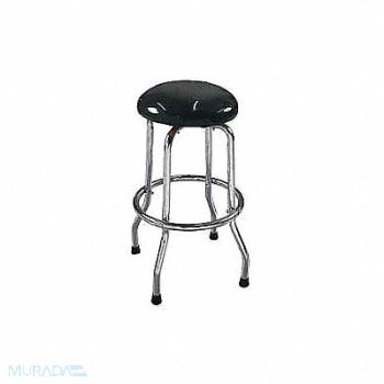 TRAXION Round Stool Black 27.5 H, 3KYP7