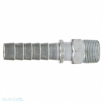 GRAINGER APPROVED Barbed Steam Hose Fitting 1/2 NPTxBarb, 3LZ77