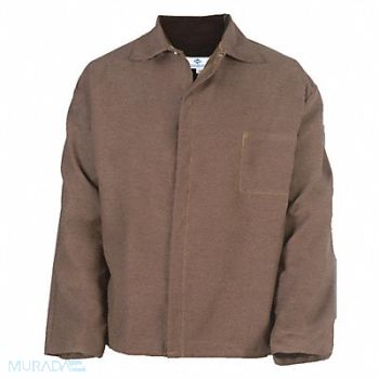 NATIONAL SAFETY APPAREL Welding Jacket 2XL 30 Brown, 3TCE7