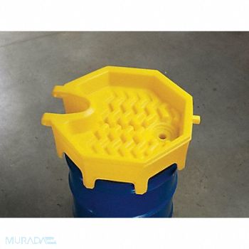 ULTRATECH Drum Funnel Yellow Polyethylene NPT, 3TZU2