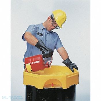 ULTRATECH Drum Funnel Yellow Polyethylene NPT, 3UAL6