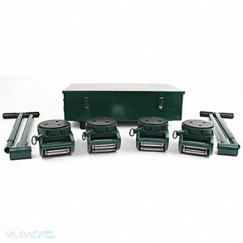 HILMAN ROLLERS Equipment Roller Kit 30 000 lb Swivel, 3VH82