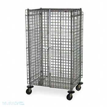 METRO Wire Security Cart 900 lb 24 in W, 4ZJ44