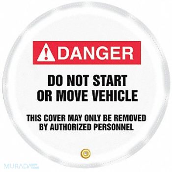 ACCUFORM Danger Sign 24X24 R and BK/WHT Vinyl, 772D75