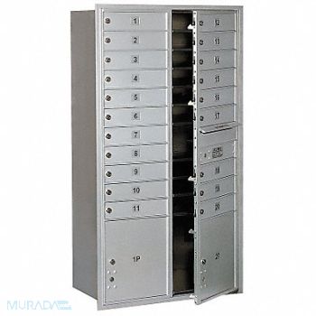 SALSBURY INDUSTRIES Standard Mailbox 20 Doors, 3YNP4