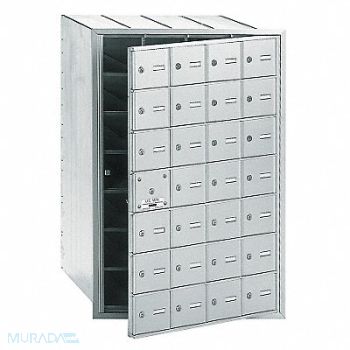 SALSBURY INDUSTRIES Standard Mailbox 4B 28 Doors, 3YNR6