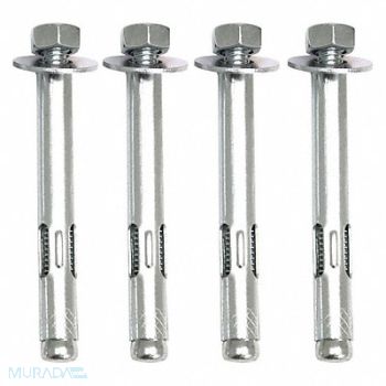 LIBERTY SAFE Anchoring Kit (4) Concrete Anchor Bolts, 40CE67