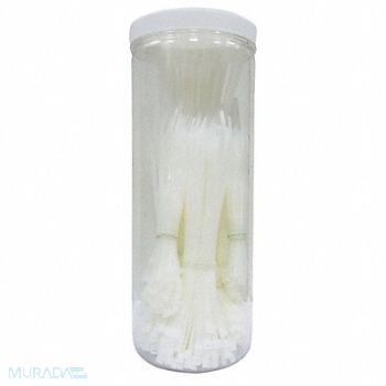 POWER FIRST Cable Tie Kit Natural 650 Pc, 40J771