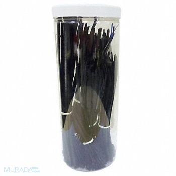 POWER FIRST Cable Tie Kit Black 650 Pc, 40J772