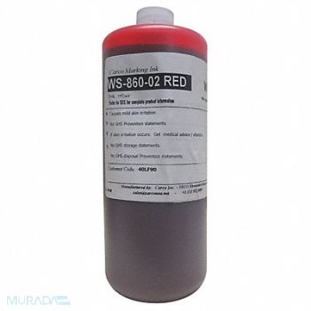 CARCO Marking Ink Dye Type Red qt. 5 to 15 min, 40LF90