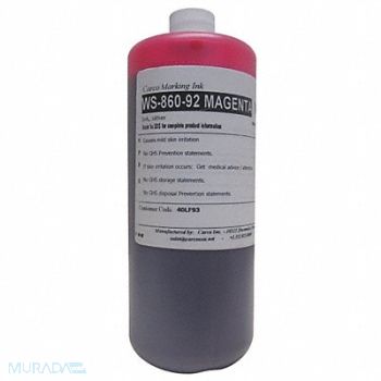 CARCO Marking Ink Dye Type Magenta 5 to 15 min, 40LF93