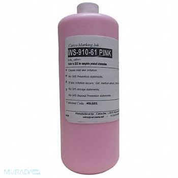 CARCO Marking Ink Pigment Pink 5 to 15 min, 40LG01