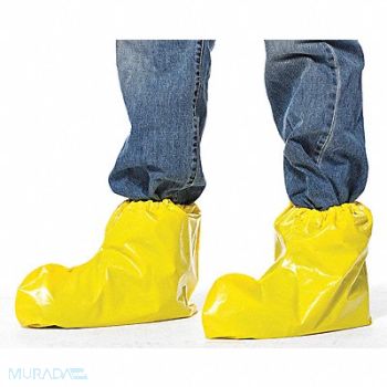 POLYCO Shoe Covers L Yellow ISO 6 PK200, 410X62