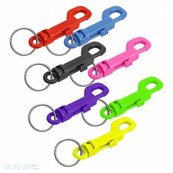 LUCKY LINE PRODUCTS Plastic Key Clip L 3 1/2 In PK40, 4FCD6