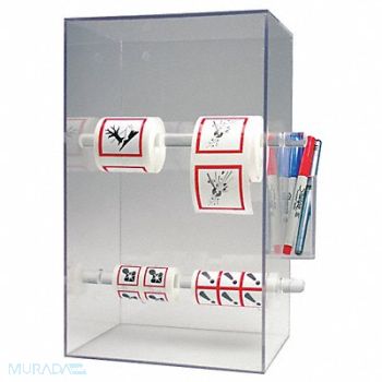 ACCUFORM Tape and Label Dispenser Acrylic Clear, 41CM74